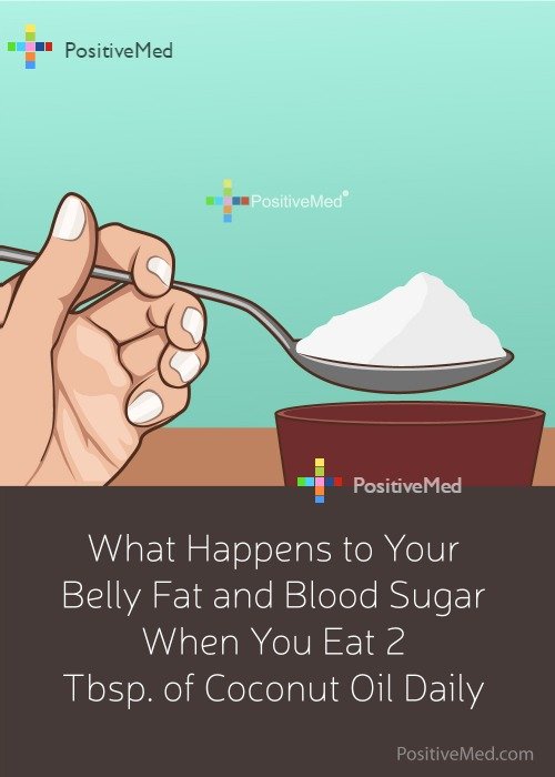 What Happens to Your Belly Fat and Blood Sugar When You Eat 2 Tbsp. of Coconut Oil Daily