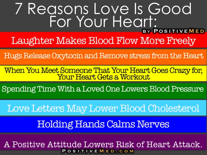 7 reasons love is good for your heart