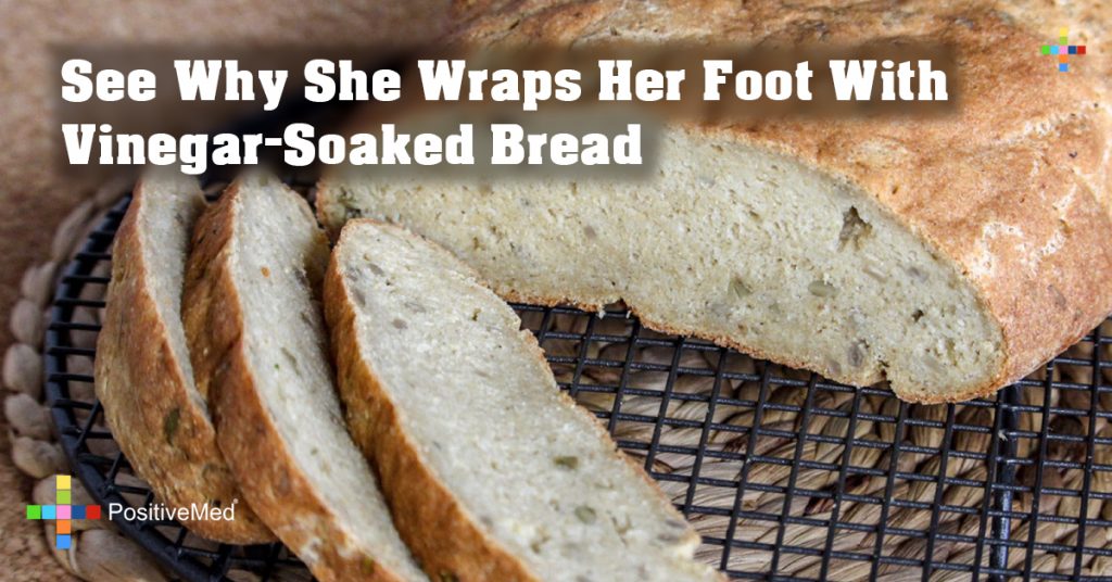 See Why She Wraps Her Foot With Vinegar-Soaked Bread